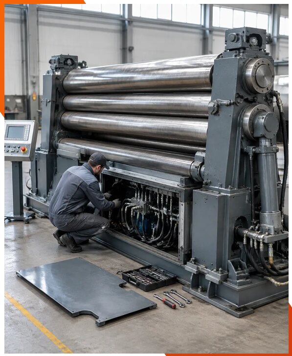 Ремонт четырехвалковых вальцов с выездом специалистов в Шадринске